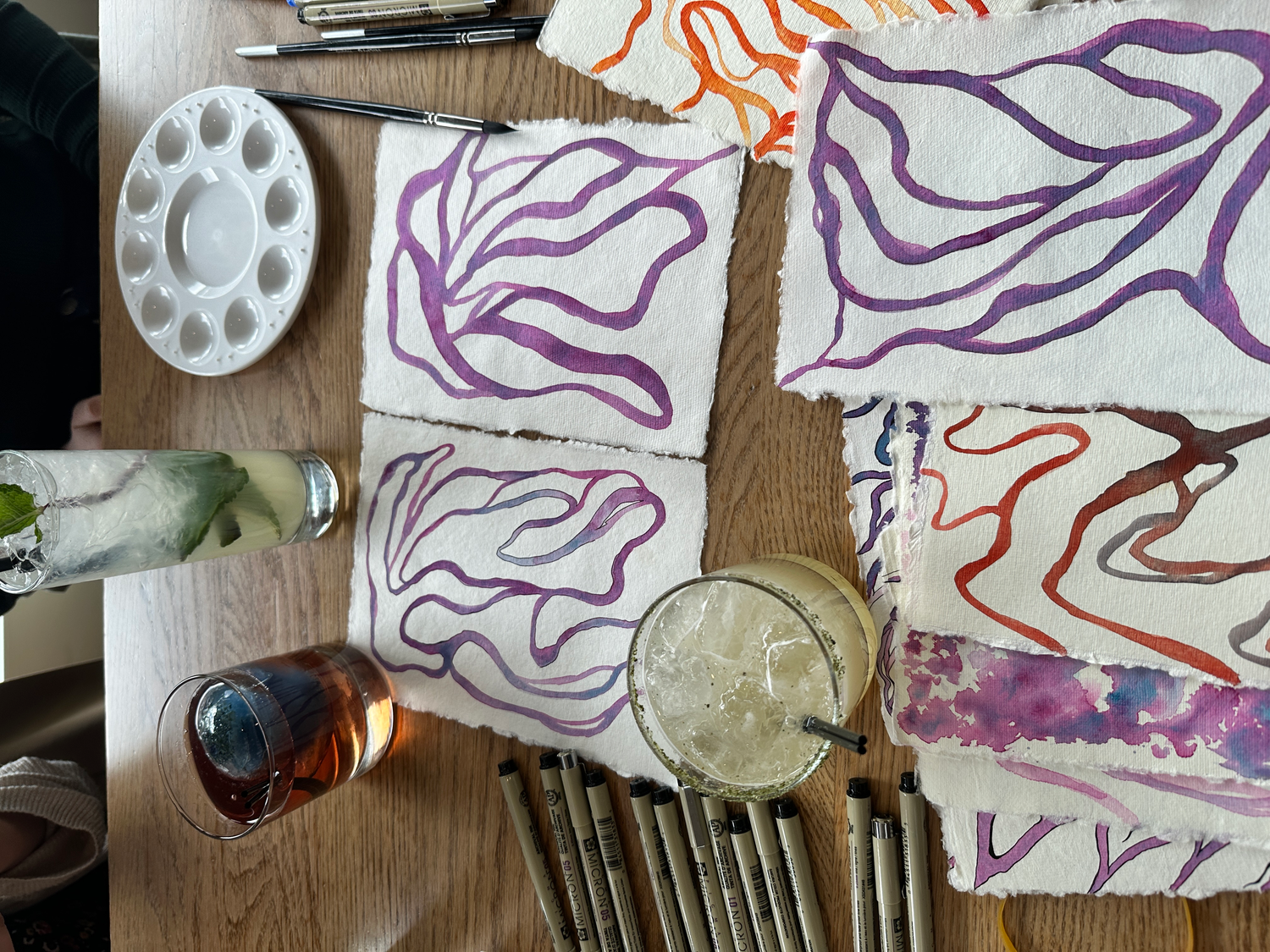 watercolor art class learn how to paint and create a happy life