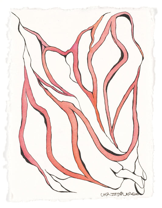 "ΦΙΛΊΑ - FRIENDSHIP" Original Watercolor and Ink