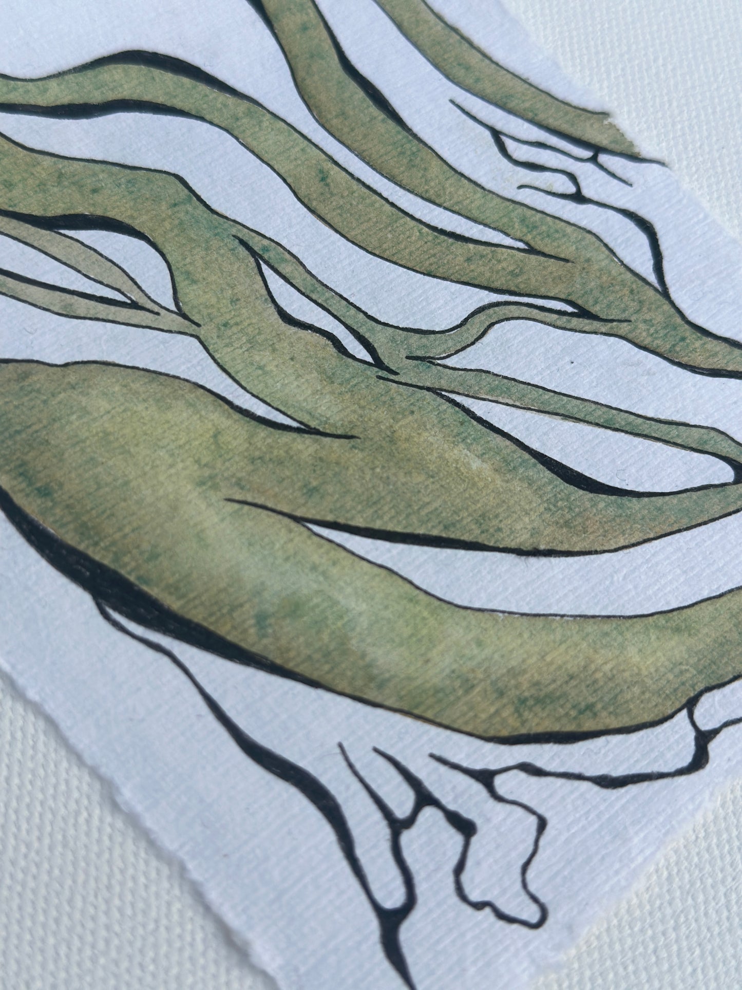 “Abundance” - An Original Watercolor on Paper in clear acrylic frame