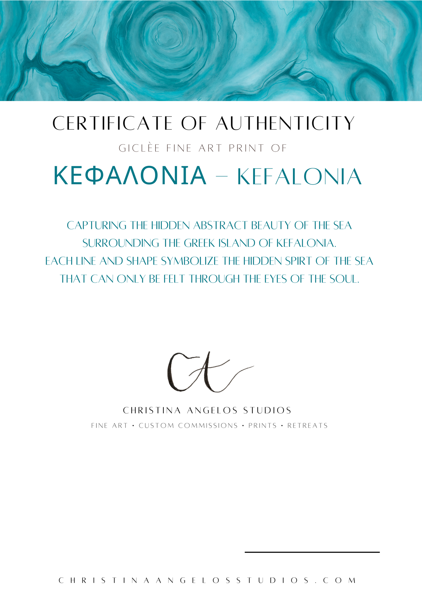 “ΚΕΦΑΛΟΝΙΑ - KEFALONIA” Limited Edition Giclèe Fine Art Print