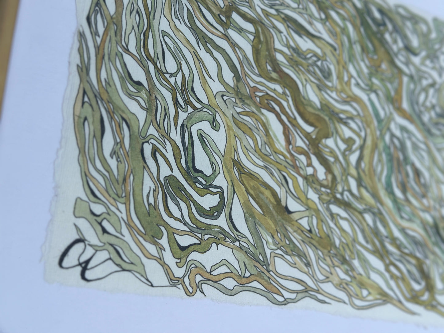 “Abundance” -An Original Watercolor on Paper in Gold Frame