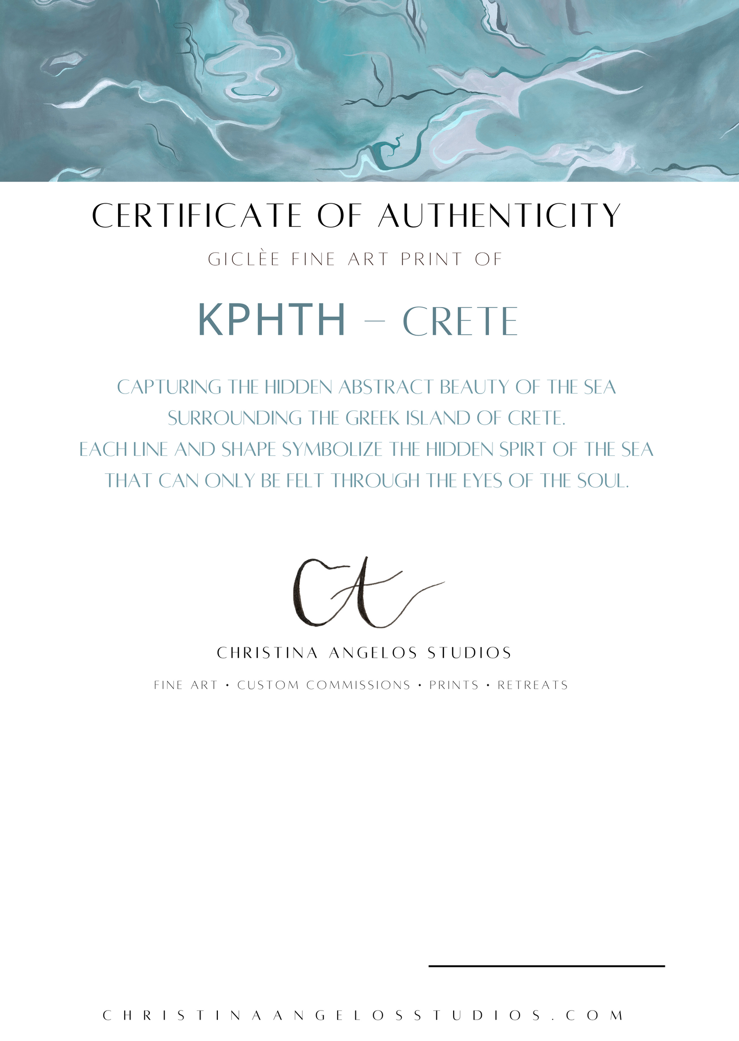 “ΚΡΗΤΗ - CRETE” Limited Edition Giclèe Fine Art Print