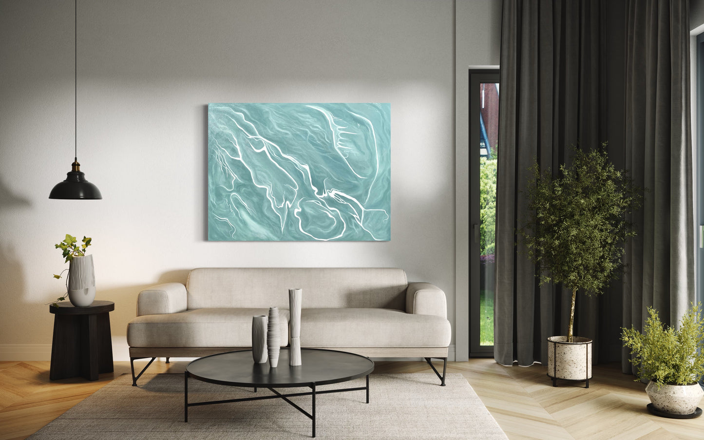 "ΗΣΥΧΙΑ - QUIET" Original Acrylic Painting on Canvas