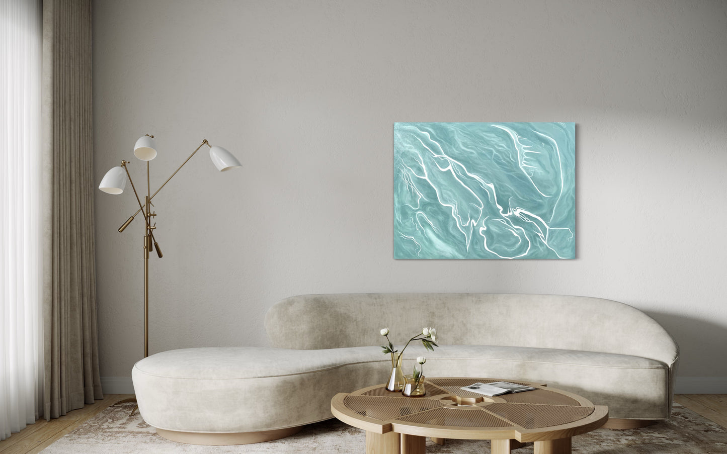 "ΗΣΥΧΙΑ - QUIET" Original Acrylic Painting on Canvas