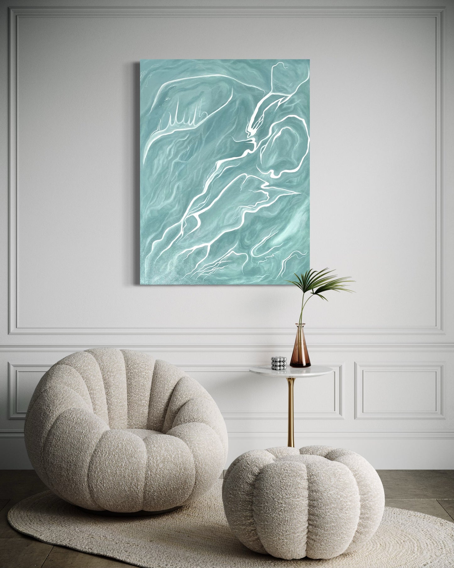 "ΗΣΥΧΙΑ - QUIET" Original Acrylic Painting on Canvas