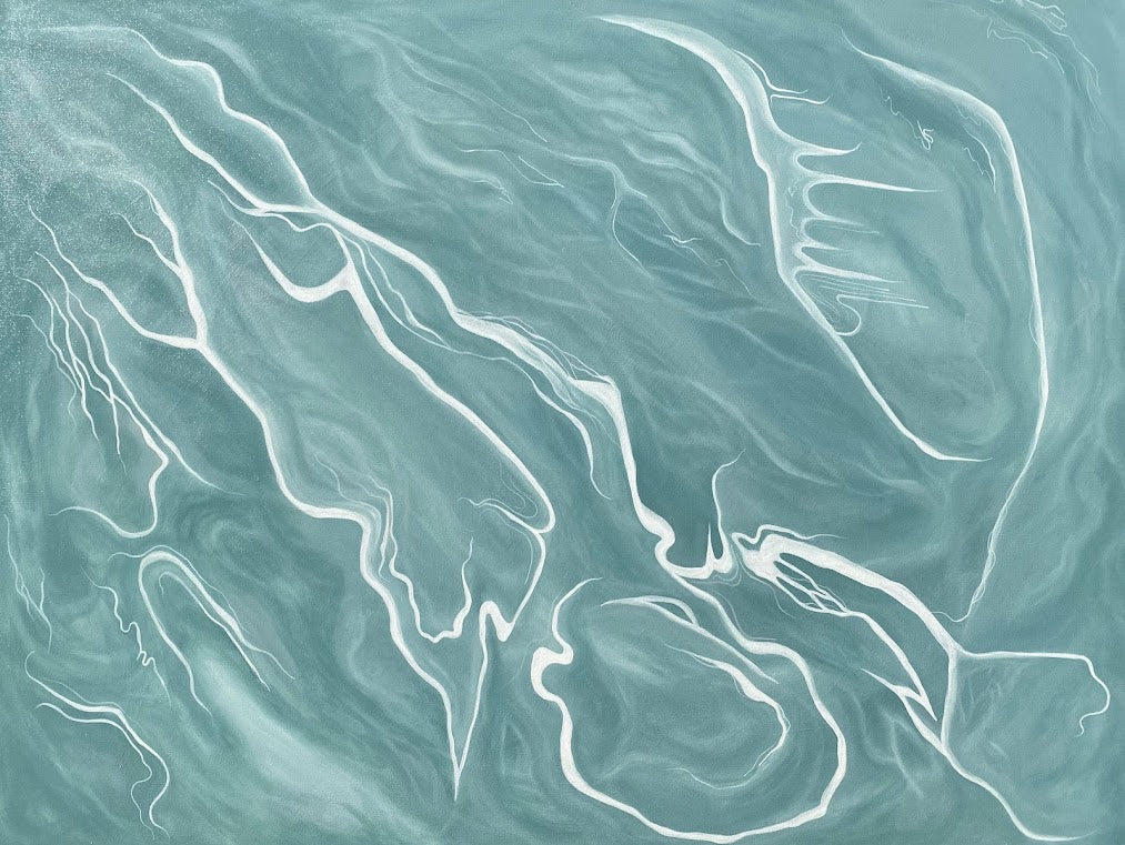 "ΗΣΥΧΙΑ - QUIET" Original Acrylic Painting on Canvas