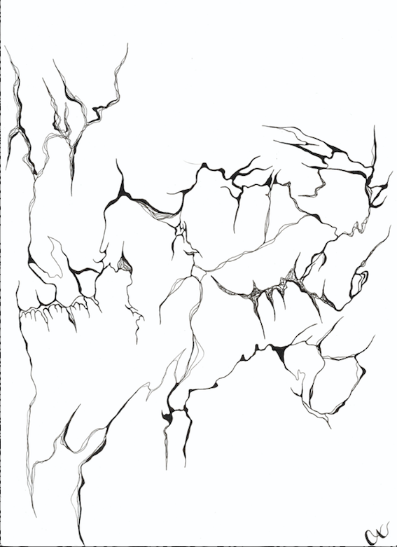 "ΑΝΤΙΛΗΨΗ - PERCEPTION" no. 2 Original Ink Drawing