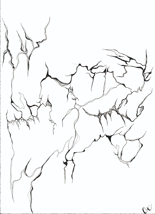 "ΑΝΤΙΛΗΨΗ - PERCEPTION" no. 2 Original Ink Drawing