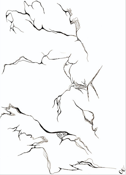 "ΑΝΤΙΛΗΨΗ - PERCEPTION" no. 4 Original Ink Drawing