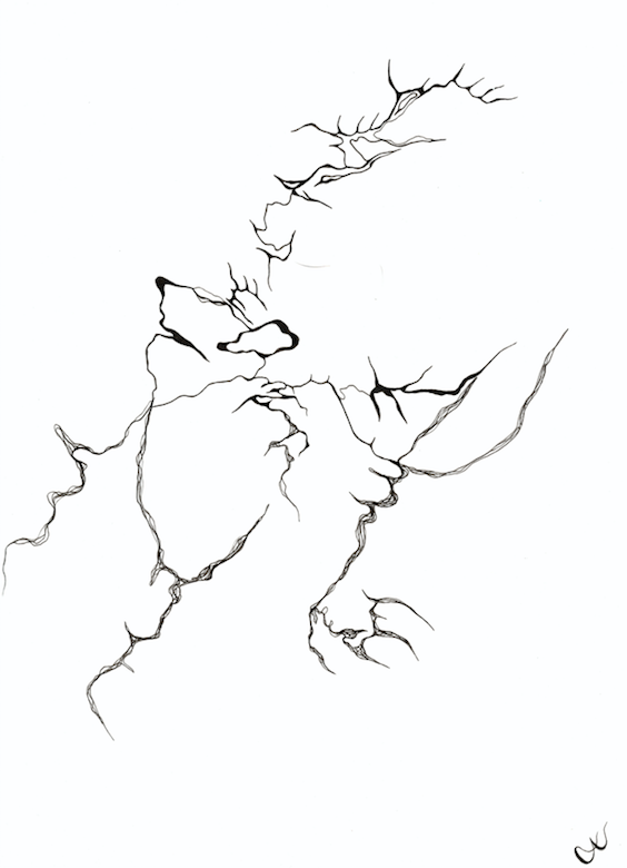 "ΑΝΤΙΛΗΨΗ - PERCEPTION" no. 5 Original Ink Drawing