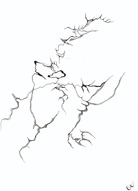 "ΑΝΤΙΛΗΨΗ - PERCEPTION" no. 5  Original Ink Drawing