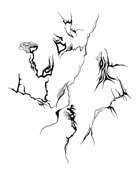 "ΑNΤΙΛΗΨΗ - PERCEPTION" no. 7 Original Ink Drawing