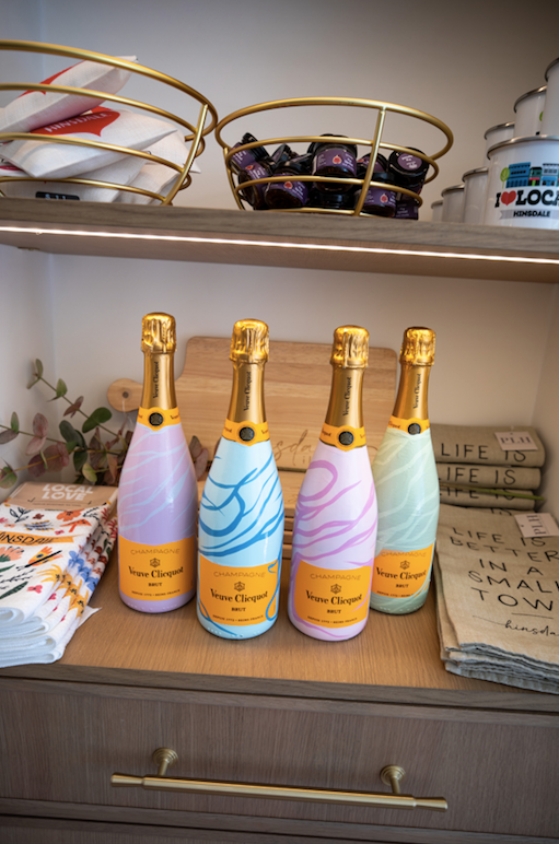 Hand Painted Champagne Bottle