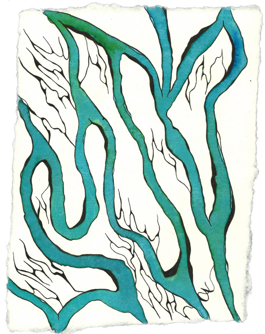 "ΣΟΦΡΩΗΝ: ΥΓΙΕΣ ΨΗΧΗ - Temperance of the Soul” An Original Watercolor and Ink Painting