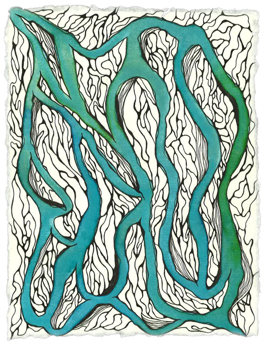 "ΣΟΦΡΩΗΝ: ΥΓΙΕΣ ΜΥΑΛΟ - Temperance of the Mind” An Original Watercolor and Ink Painting