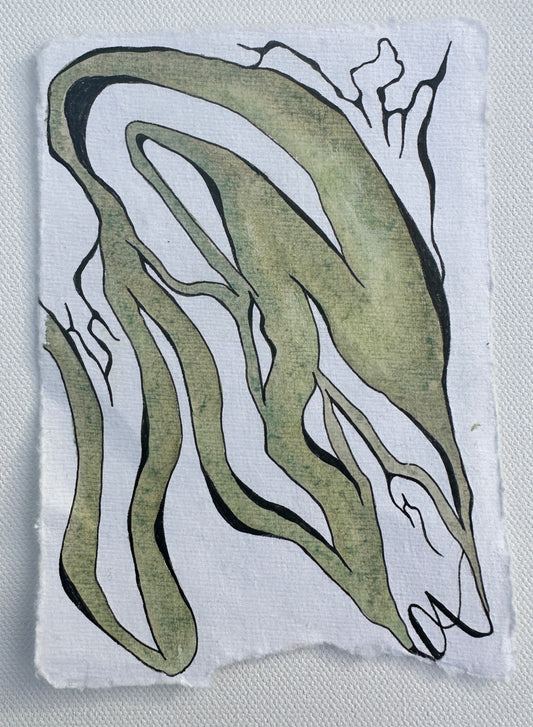 “Abundance” - An Original Watercolor on Paper in clear acrylic frame