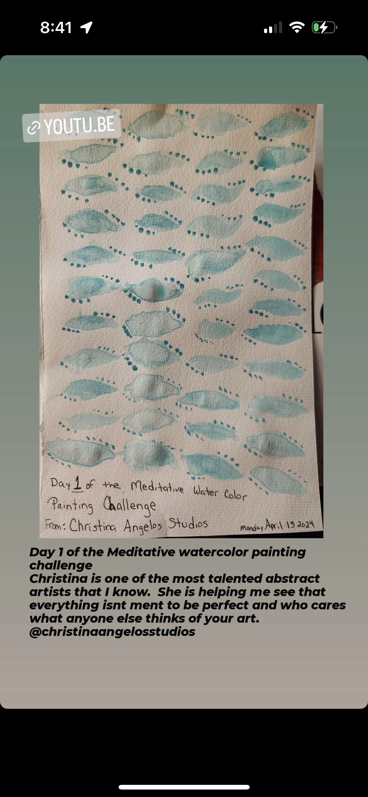 7 Days of Meditative Watercolor Painting Challenge!