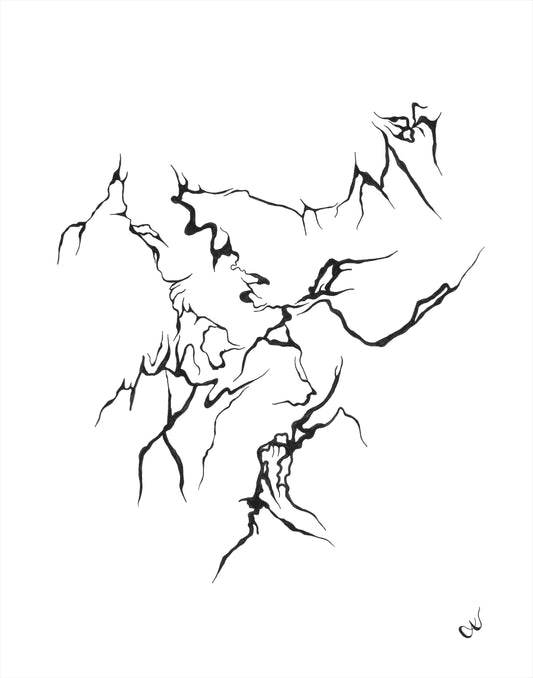 "ΑΝΤΙΛΗΨΗ - PERCEPTION" no. 1 Original Ink Drawing