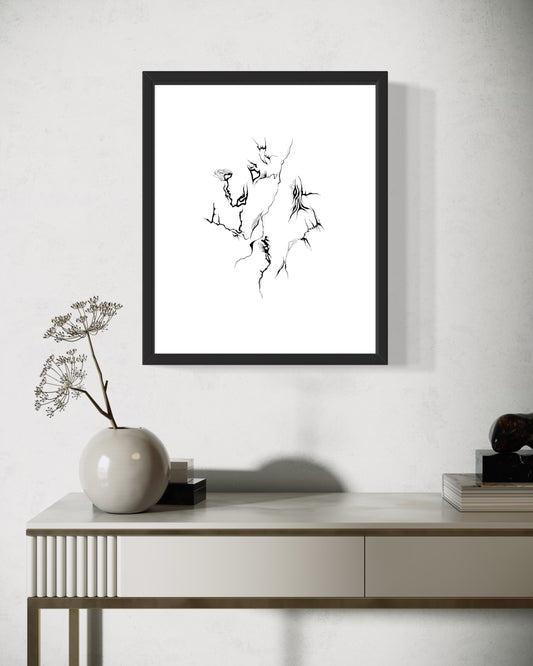 "ΑNΤΙΛΗΨΗ - PERCEPTION" no. 7 Original Ink Drawing
