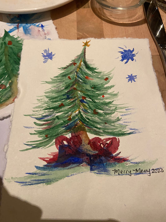 Holiday Greeting cards - Private Watercolor Painting Party