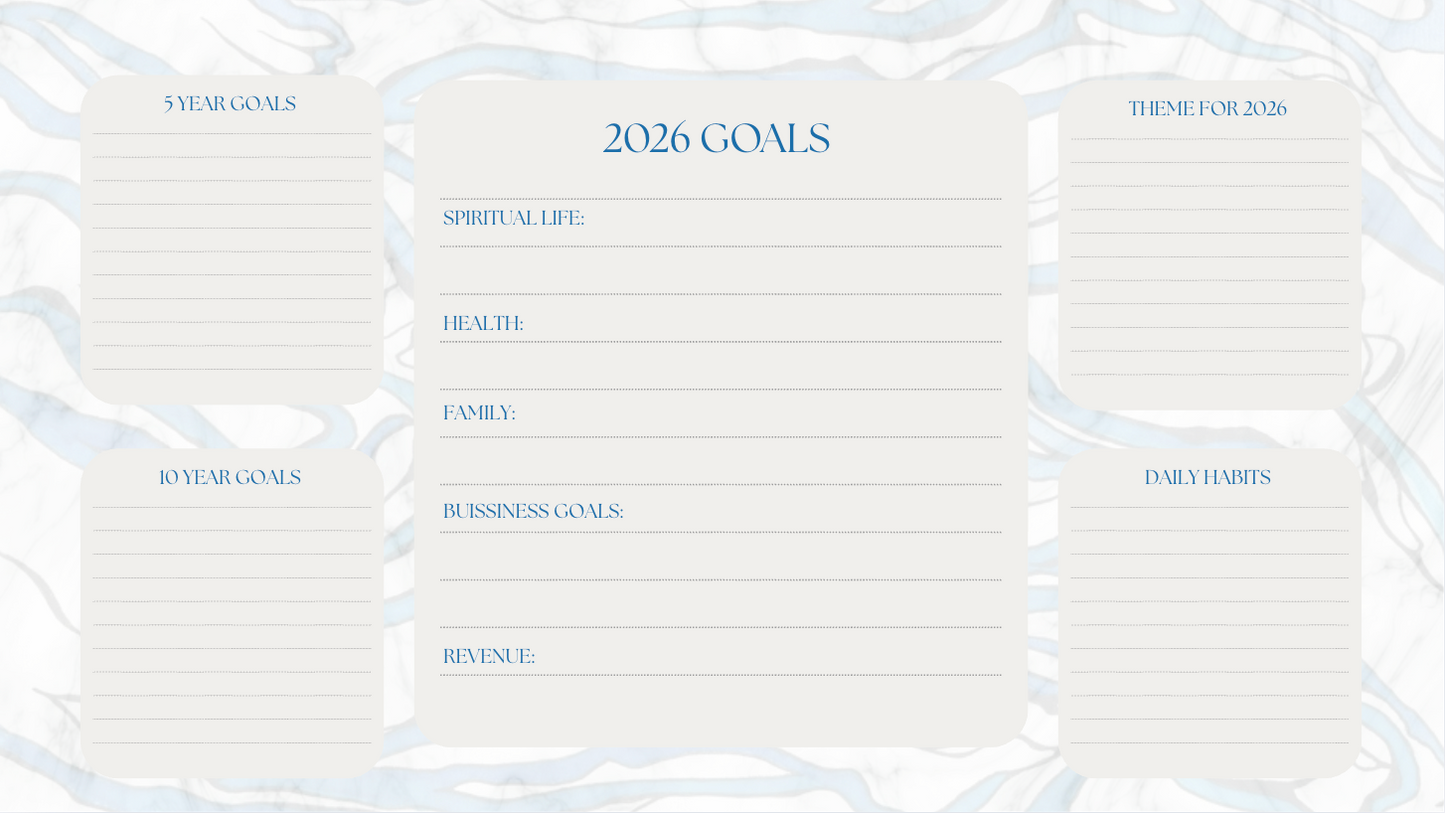 Printable Art Calendar for 2026: Set your intentions & plan for the year ahead