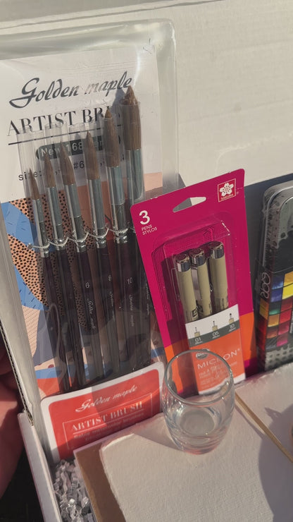 Watercolor & Sketching Supply Kit